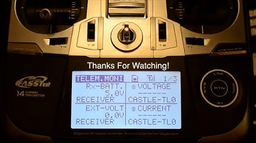 Setting Up Castle Telemetry Link with Futaba 14SG