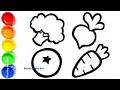 Drawing Vegetables 🥦🥕 | Fun and Easy Vegetable Drawing Ideas for Kids