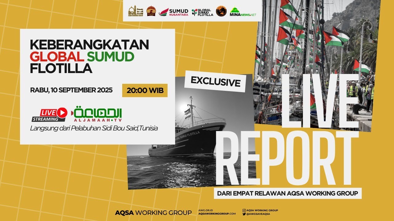 Keberangkatan Global Sumud Flotilla | Live Report