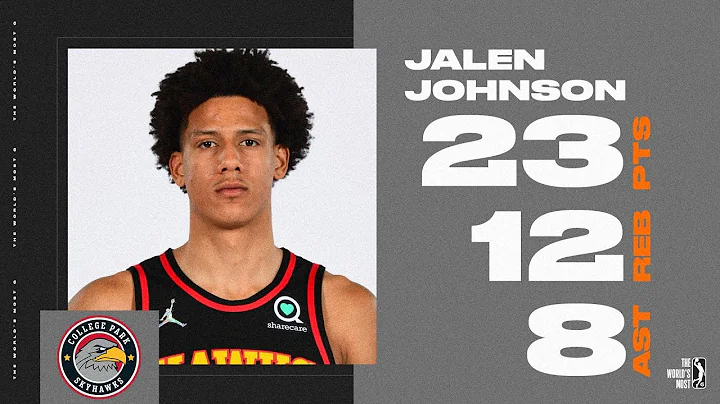 Jalen Johnson Posts 23 points & 12 rebounds vs. Lo...