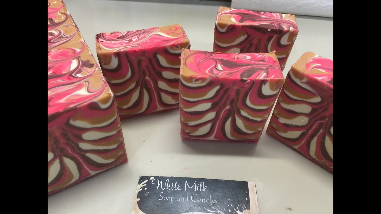 cream soap calculator Two sided wall pour. Orange and Neroli