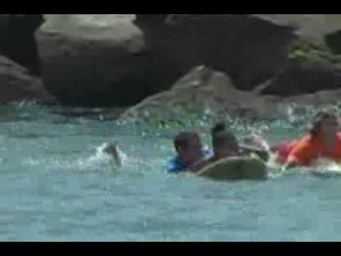 Steel Pier Surfers Save Girl From Rip Current in Va. Beach / caught on tape