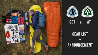 2021 Appalachian Trail and Continental Divide Trail Gear List and Announcement