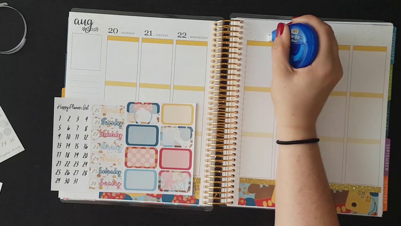 Disney Dreaming Plan With me - 8/20/2018 Feat. Happy Planner Gal