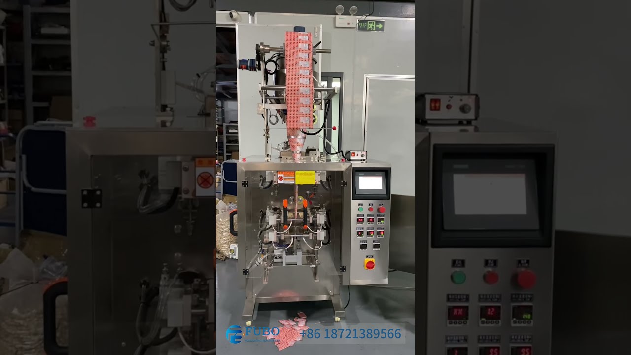 3 side sealed liquid sachet packaging machine with rounded corner