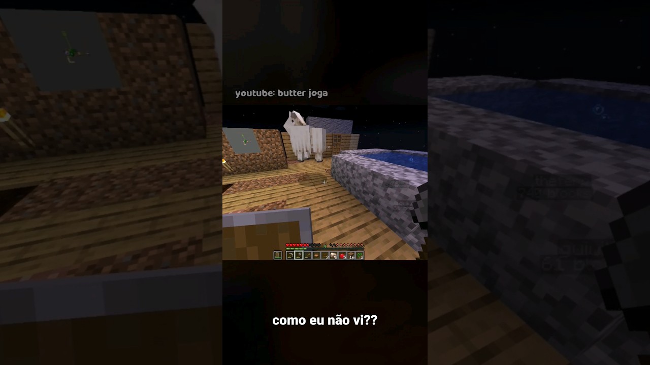 como eu não vi a cabra sumindo??? ?? no minecraft um bloco