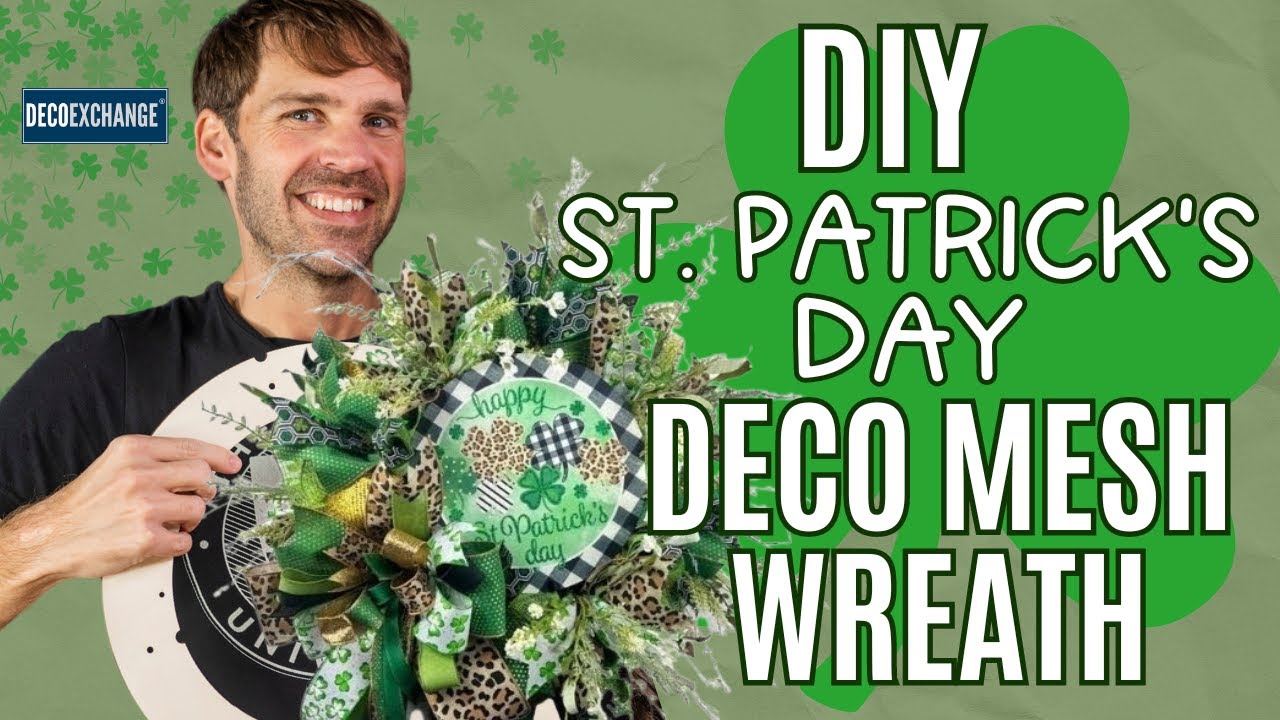 DIY St. Patrick's Day Deco Mesh Wreath | DecoExchange Live Replay