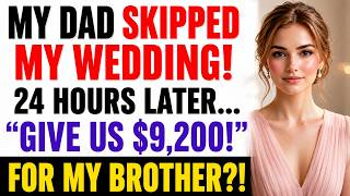 Information My Dad Abandoned My Wedding Without a Word—24 Hours Later, They Wanted $9,200 for My Brother’s Guide
