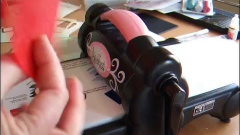 How to use spellbinders cutting dies with the sizzix big shot machine. Cut & Emboss. March 30th 2012