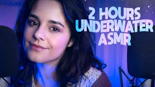 2H ASMR for SLEEP 💙 UNDERWATER Ear to Ear Whispering & Triggers (You can close your eyes)