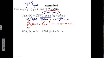 Honors PreCalc 1.5 - Combinations of Functions