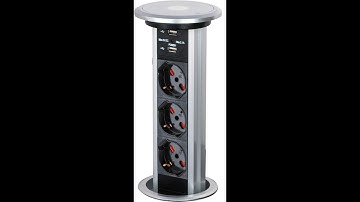 Electric Motorized Worktop Pop Up Power Socket Tower #sockettower #worktopsocket #tablesocket