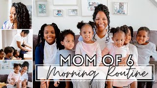 Mom of 6 with Triplets Morning Routine