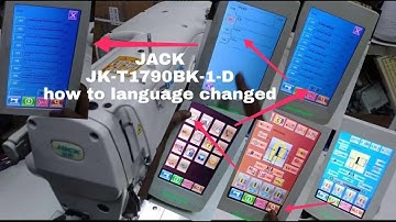 Auto button hole  sewing machine how to language change (JACK JK T1790BK 1 D)