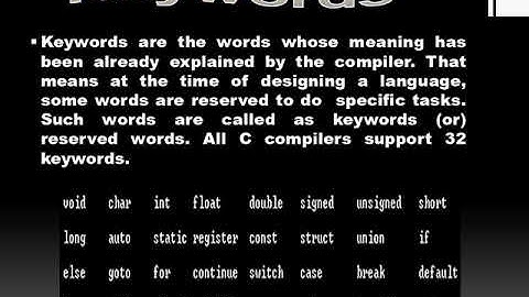 ppt slides on what is  token in c | types of token,identifier | special character in C |strings in C