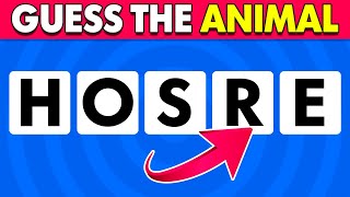 Guess the Animal by its Scrambled Name  | Scrambled Word Game  Animal Quiz