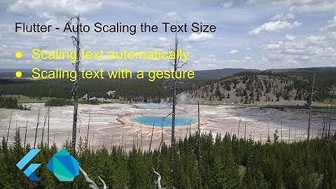 Flutter - Auto Scaling the Text Size