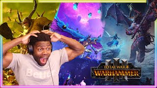 Total War: WARHAMMER III | CINEMATIC & TRAILERS REACTION!!!