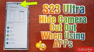 Samsung Galaxy S23 Ultra How to Hide Front Camera Cutout Its Really Good When Using Applications screenshot 5