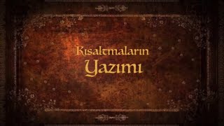 Kısaltmaların Yazımı