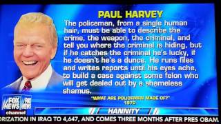 An inspiring speech about Policemen from Paul Harvey, this will give you perspective life of Police