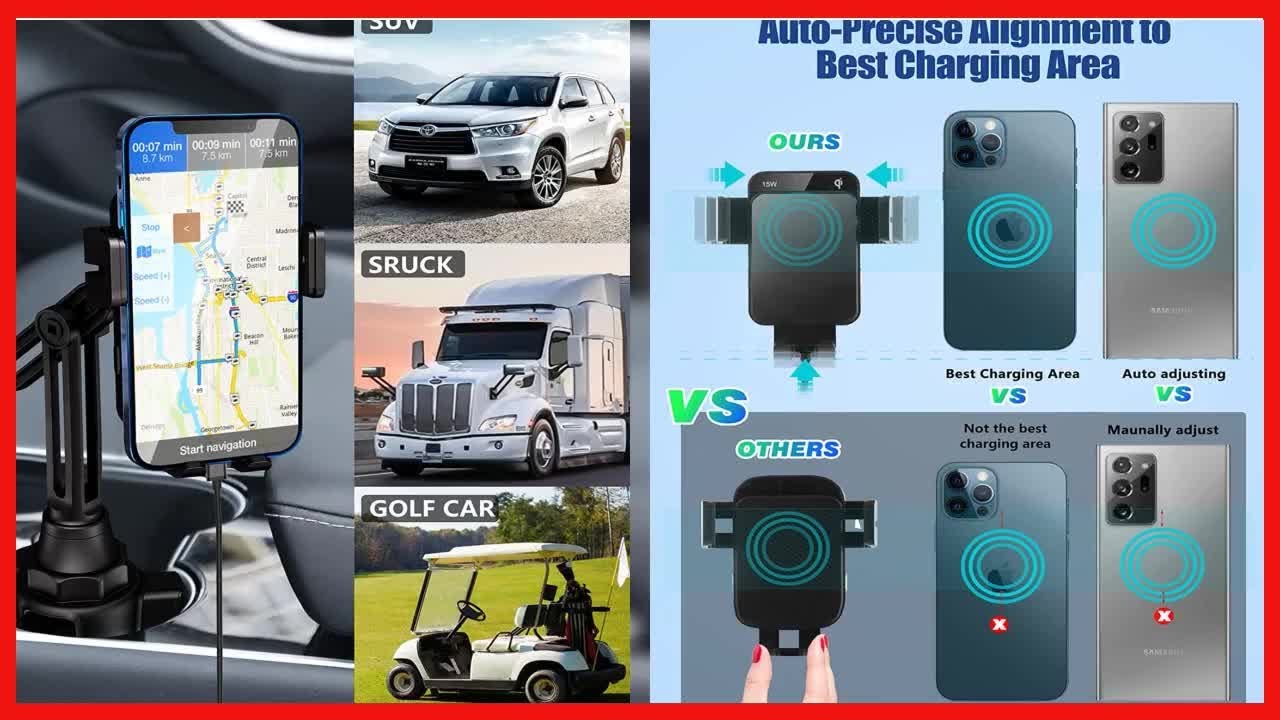 Experience Effortless Charging with the Auto Clamping Wireless Car Charger