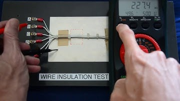 Metrahit27I Megger test in dry condition