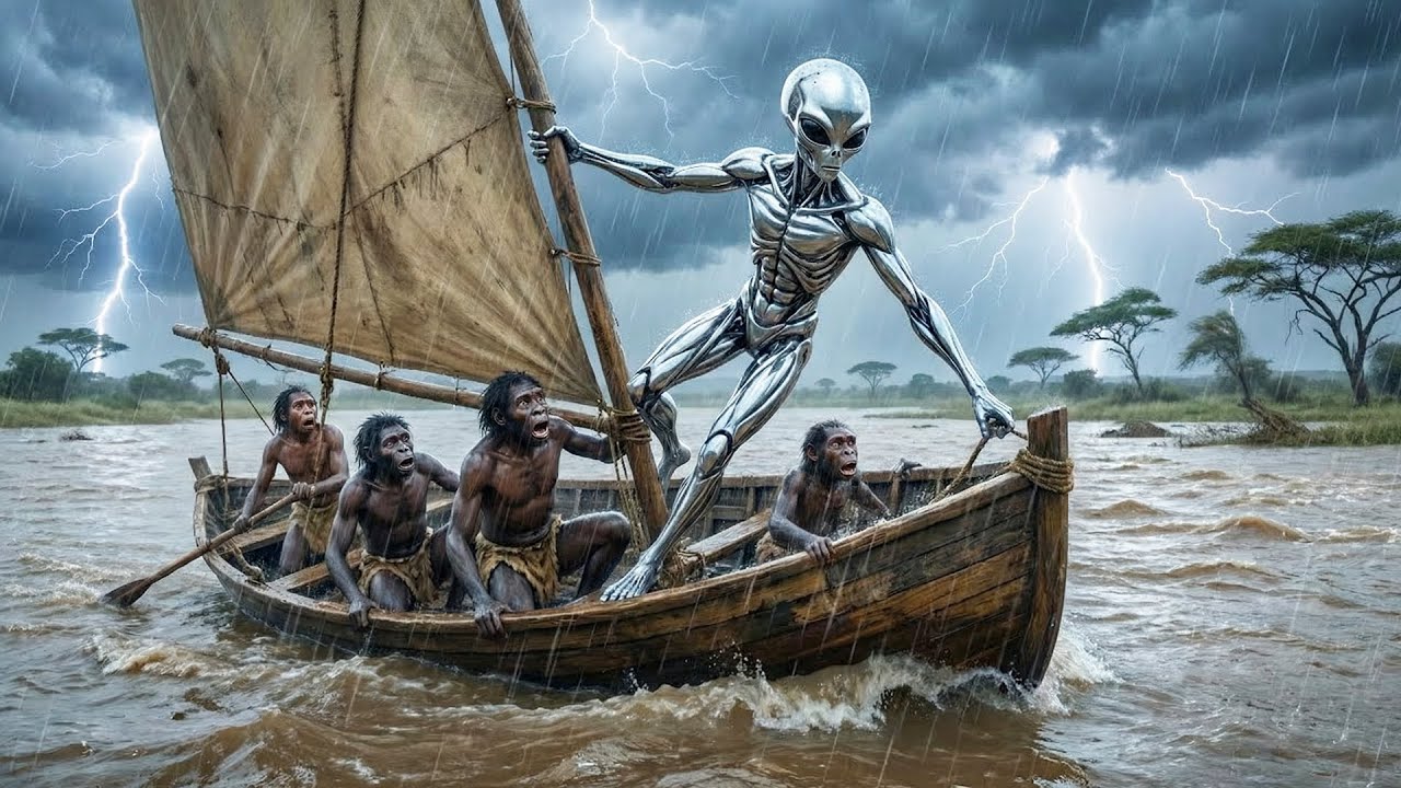 Ancient Survival Story | Prehistoric Humans Saved by an Alien & Build Their First Ship