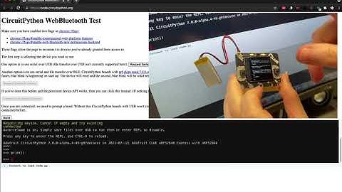 CircuitPython WebBluetooth Test