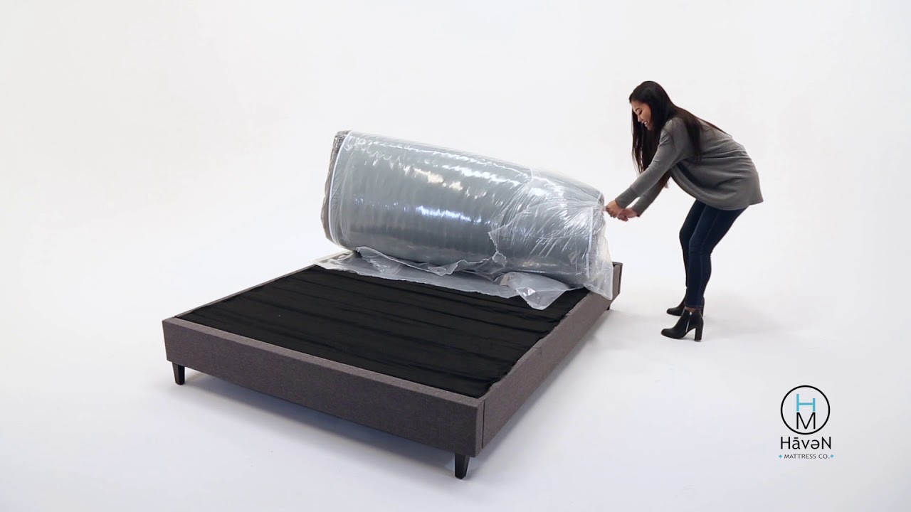 Haven S 14 Lux Pocket Coil Natural Latex Mattress Unpacking Youtube