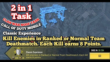 Kill Enemies in Ranked or Normal Team Deathmatch. Each Kill earns 8 Points.Call Of Duty Mobile