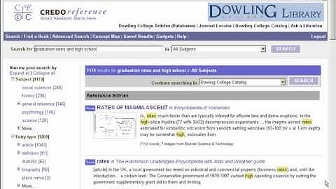 Database Searching Tips