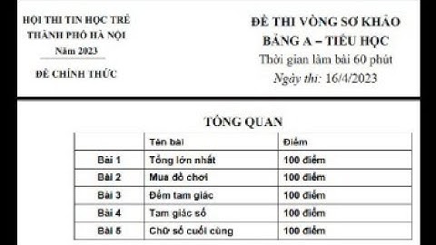 [Lập trình Scratch] Hướng dẫn giải đề thi Tin học trẻ TP Hà Nội vòng sơ khảo 2023