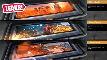 SEASON 1 CALLING CARDS in COD MOBILE