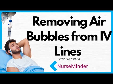 Removing Air Bubbles from IV Lines (Nursing Skills)