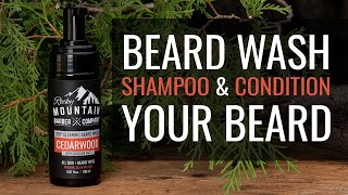 Cedarwood Beard Wash by Rocky Mountain Barber Company