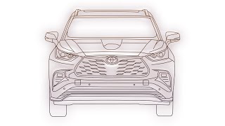 How To Create Vector Toyota Highlander 2020 Illustrator