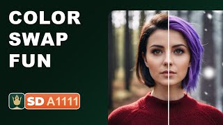 stable diffusion magic: effortlessly swap backgrounds and hair colors in your portraits