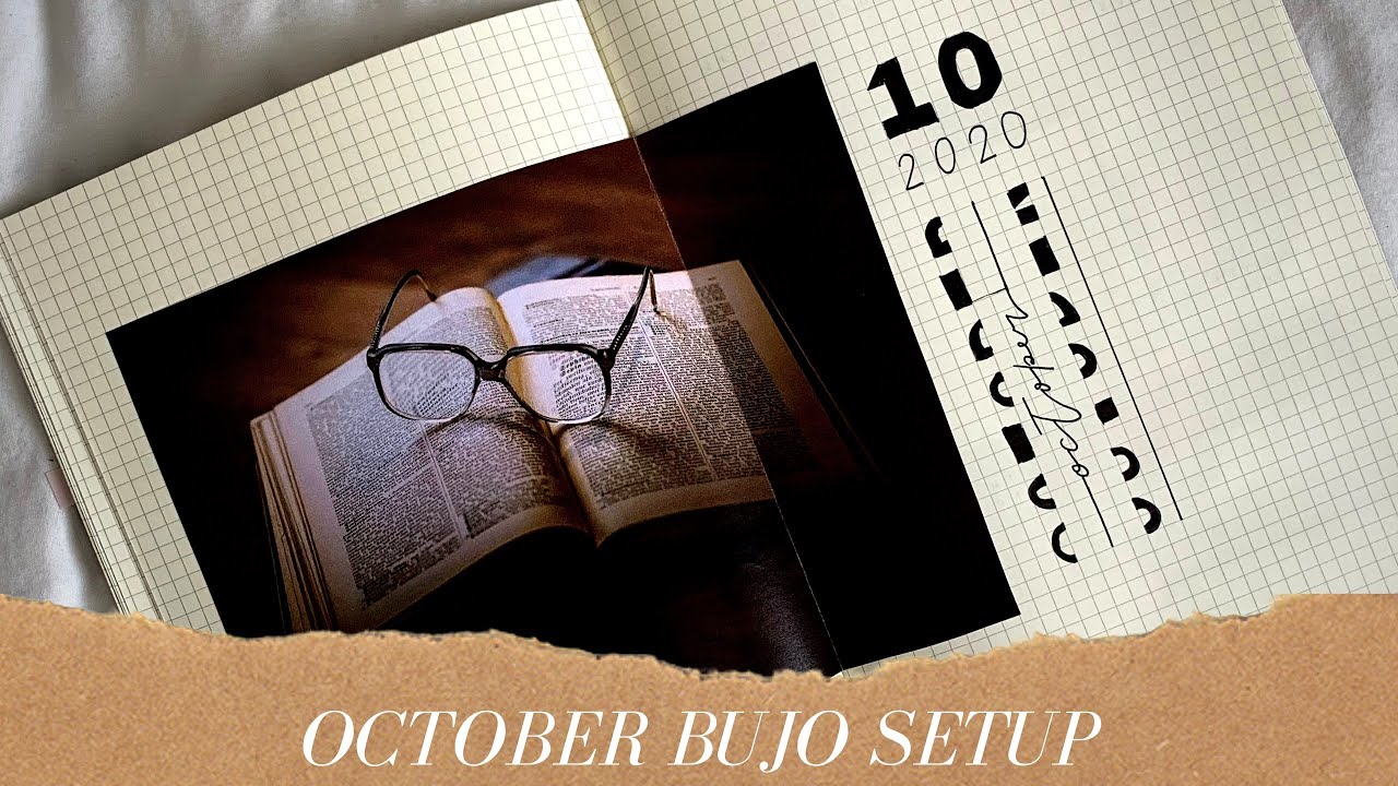 OCTOBER 2020 BUJO SETUP minimalist bullet journal | paperjoyph