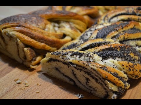 Плетнка из дрожжевого теста Плетнки с маком и корицей   Braid dough