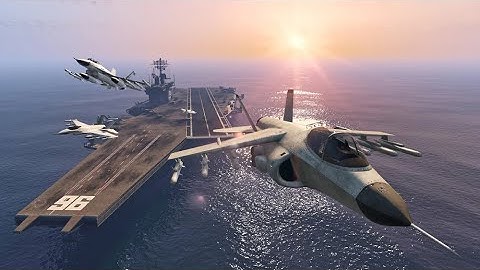 Stealing a Hydra from an Aircraft Carrier | GTA Online