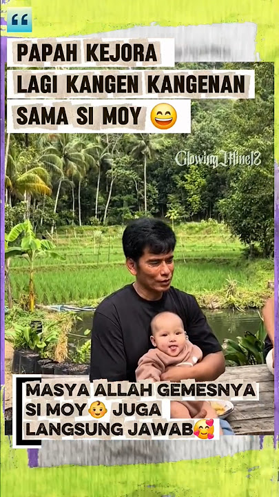 “Liat baby 👶Moy senyum gini, ke Ayah Kejora😁 #leslar #ayahkejora #lestikejora