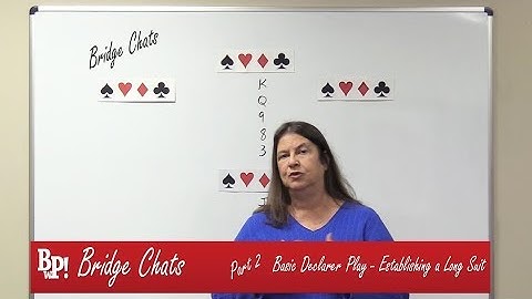Establishing a Long Suit-Bridge Chats | Basic Declarer Play-Part 2