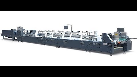 GS 4 Corner Paper Box Folder Gluer Box Folding Gluing Machine