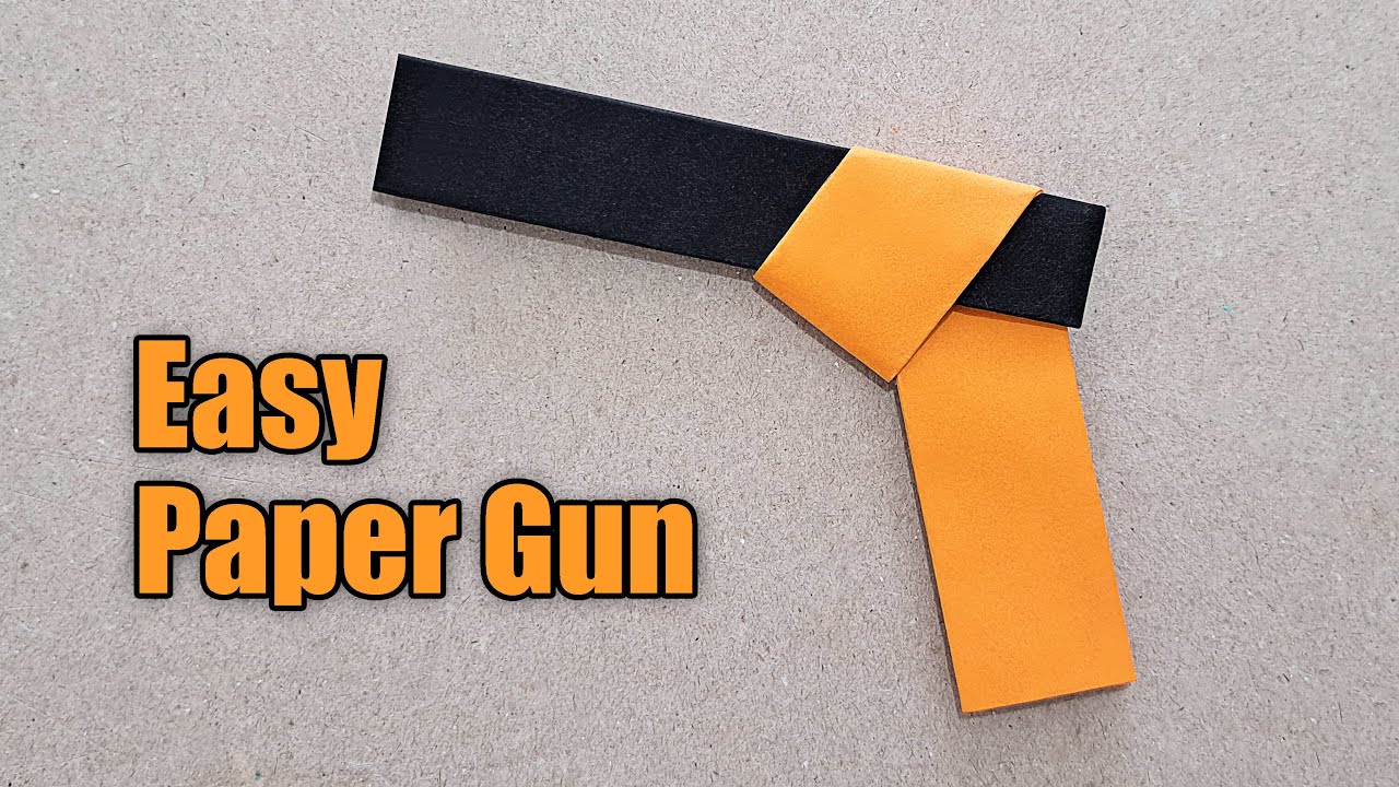 КАК СДЕЛАТЬ ПИСТОЛЕТ ДЛЯ ОРИГАМИ, СТРЕЛЯЮЩИЙ ИЗ БУМАГИ | ПРОСТОЙ УЧЕБНИК ДЛЯ НАЧИНАЮЩИХ