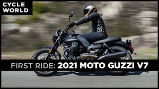 2021 Moto Guzzi V7 Stone First Ride Review screenshot 5