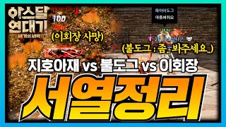 아스달연대기 서열 정리 들어갑니다 지호아재 vs 불도그, 이회장