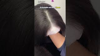 Raw hair glueless wig, long hair, middle part, our glueless wig ready in 5mins!😆
