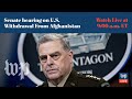 Milley, Austin face questions on Afghanistan at Senate hearing - 9/28 (FULL LIVE STREAM)