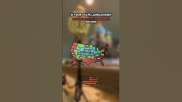 Is Your State Landlocked? | #mapping #mapper #usa #geography #map #shorts